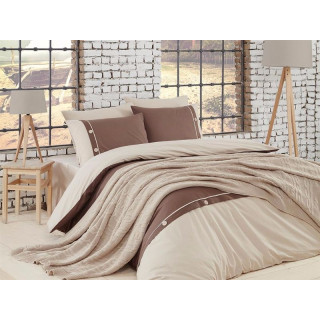 Памучно одеяло в комплект спално бельо – BEIGE